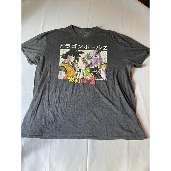Excellent 1990's Style Japanese Anime Series Dragon Ball Z Gray T-Shirt - 2XL - Picture 1 of 4